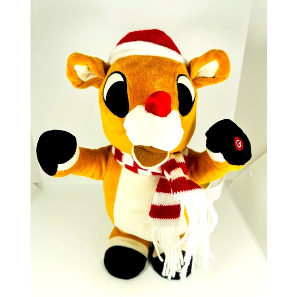 Gemmy Rudolph The Red Nosed Reindeer Animated Musical Plush - Picture 1 of 9
